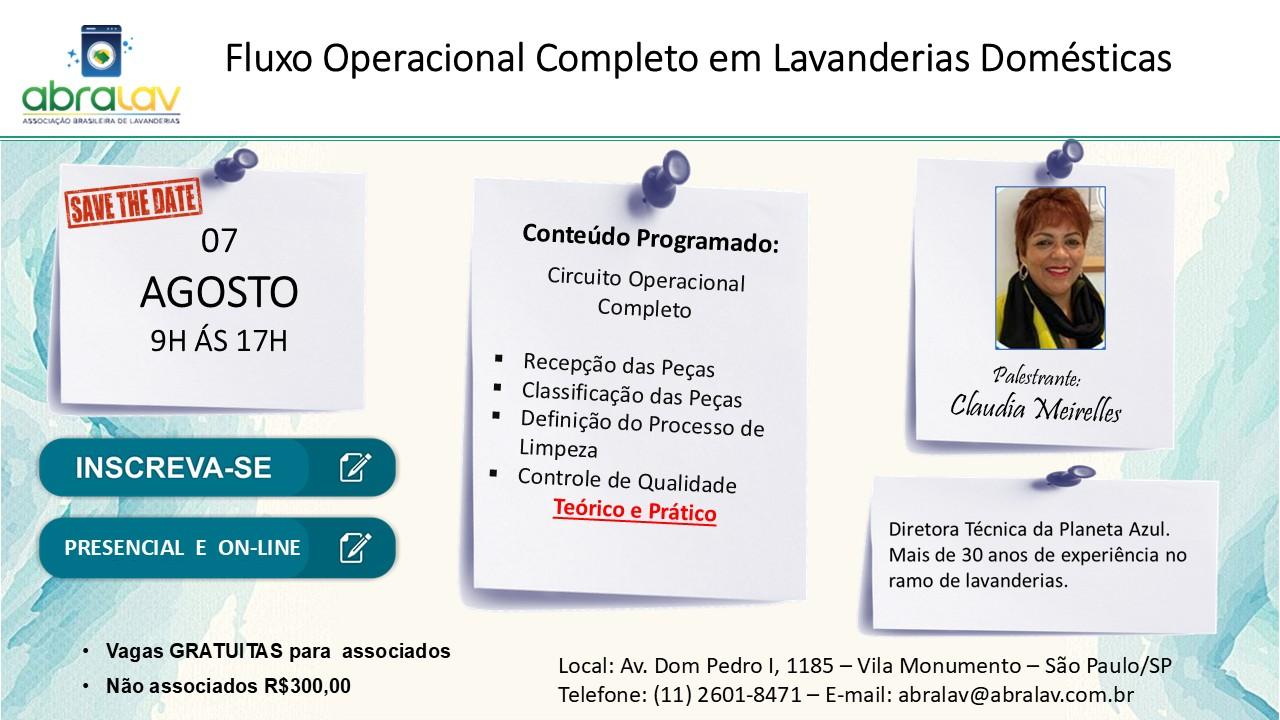 Fluxo Operacional Completo em Lavanderias  Domésticas